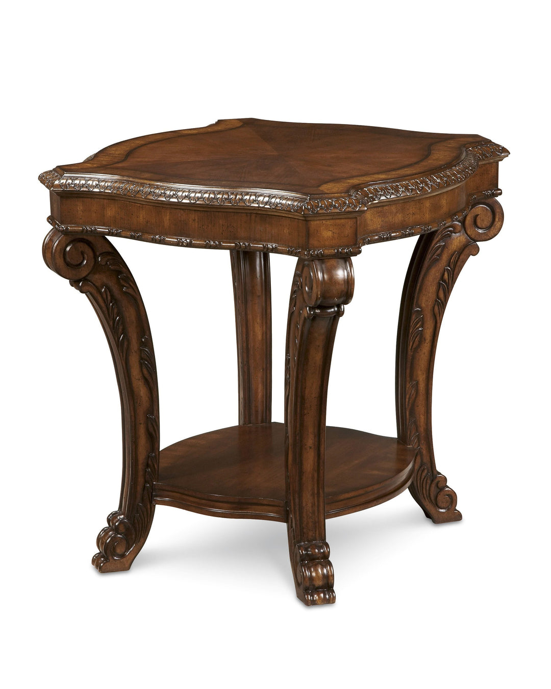 Old World Rectangular End Table