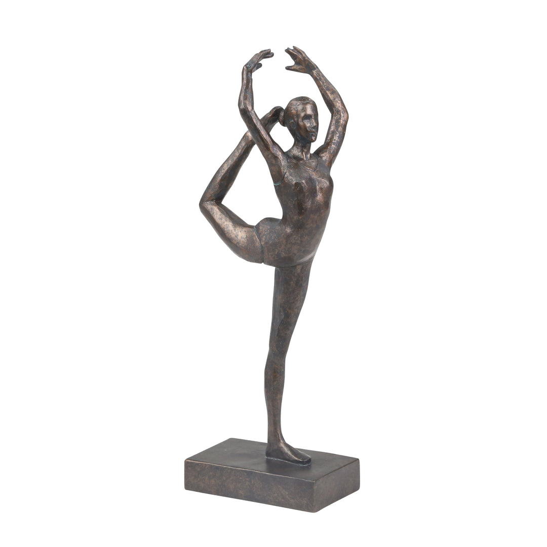 RESIN 12" BALLERINA, RUST