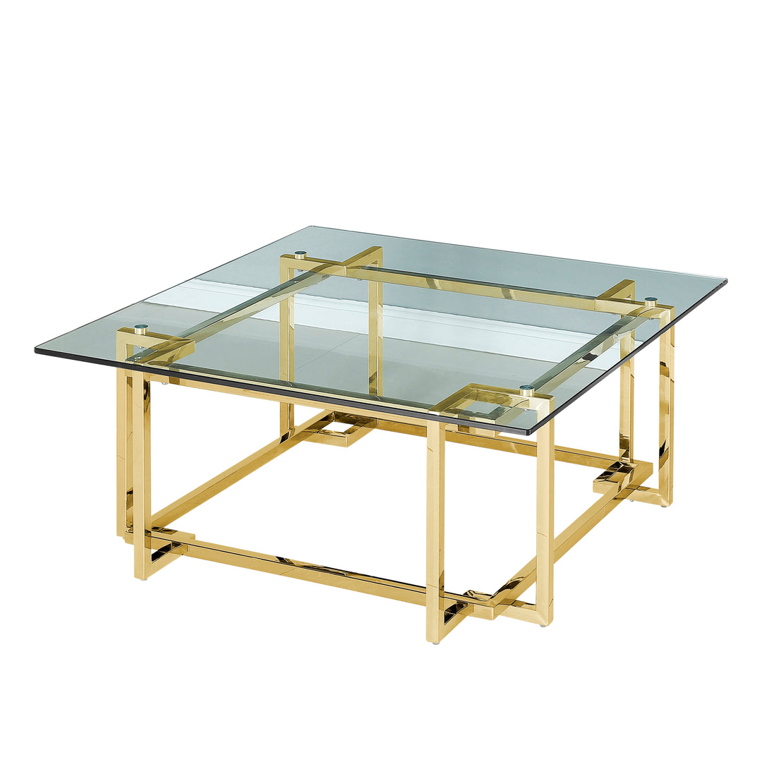 STAINLESS STEEL, COFFEE TABLE, GOLD