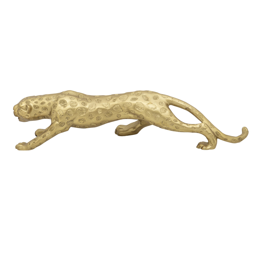 RESIN LEOPARD TABLETOP DECOR,GOLD