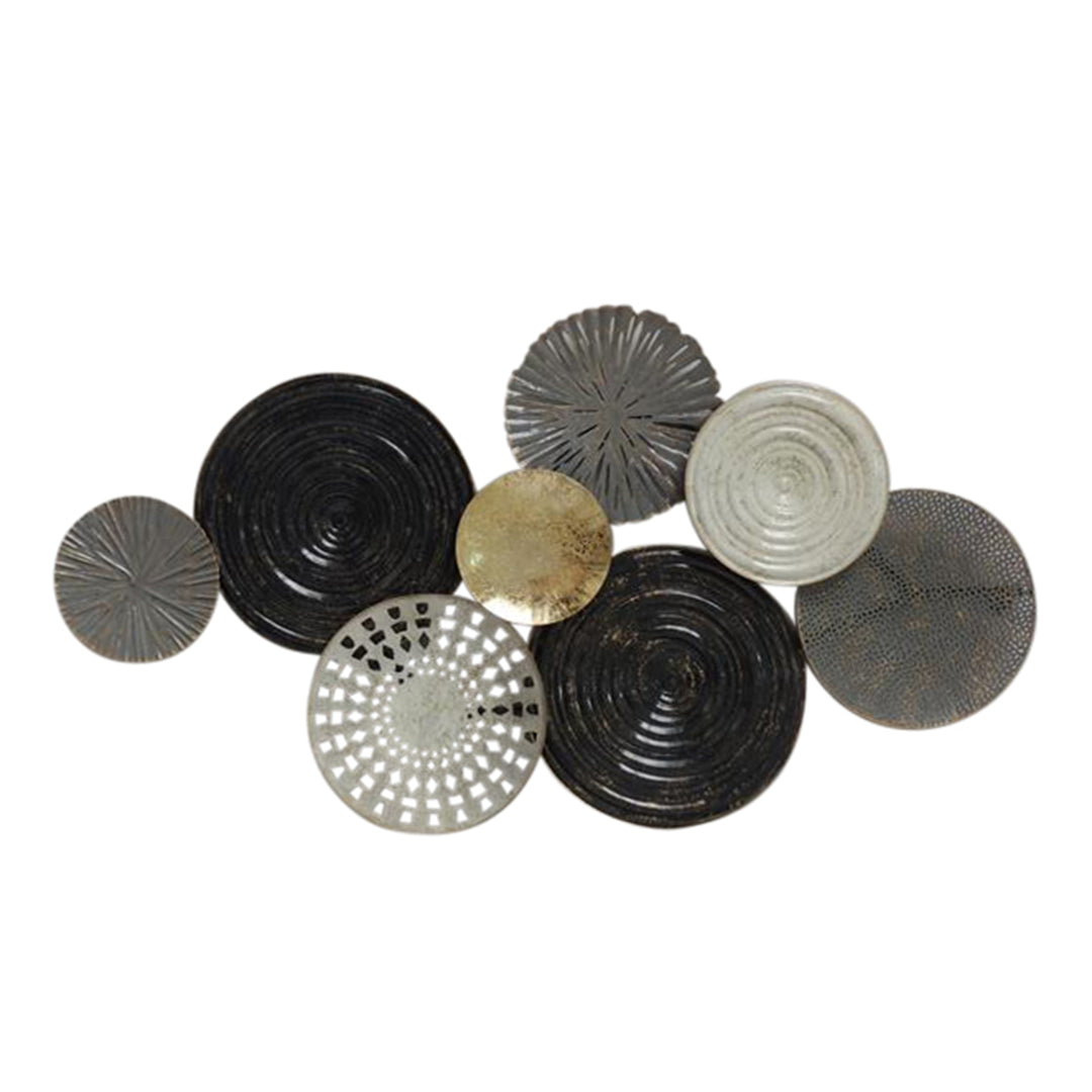 METAL 35" DISC PADS WALL ACCENT, MULTI