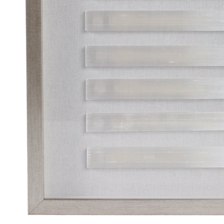 14X20 SORUS SELENITE STONE SHADOWBOX ART