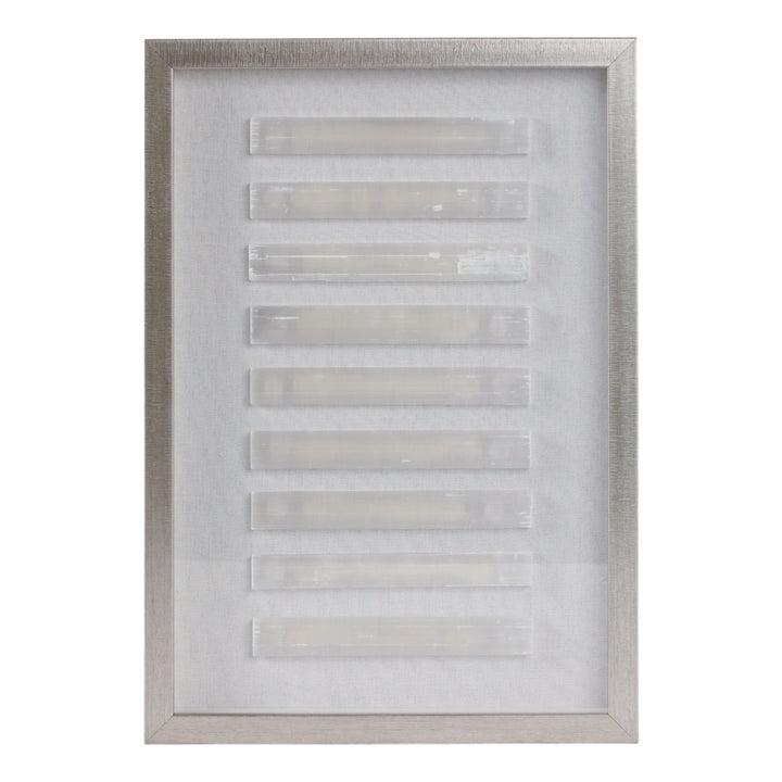14X20 SORUS SELENITE STONE SHADOWBOX ART