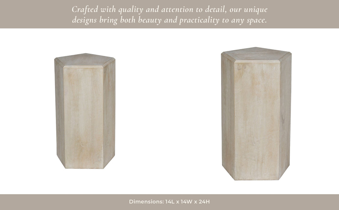 14X24" NOVUS SMALL WOOD PEDESTAL