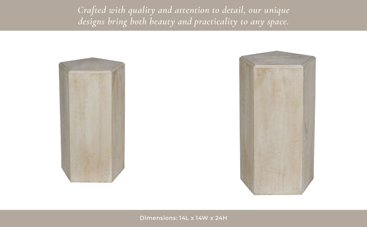 14X24" NOVUS SMALL WOOD PEDESTAL