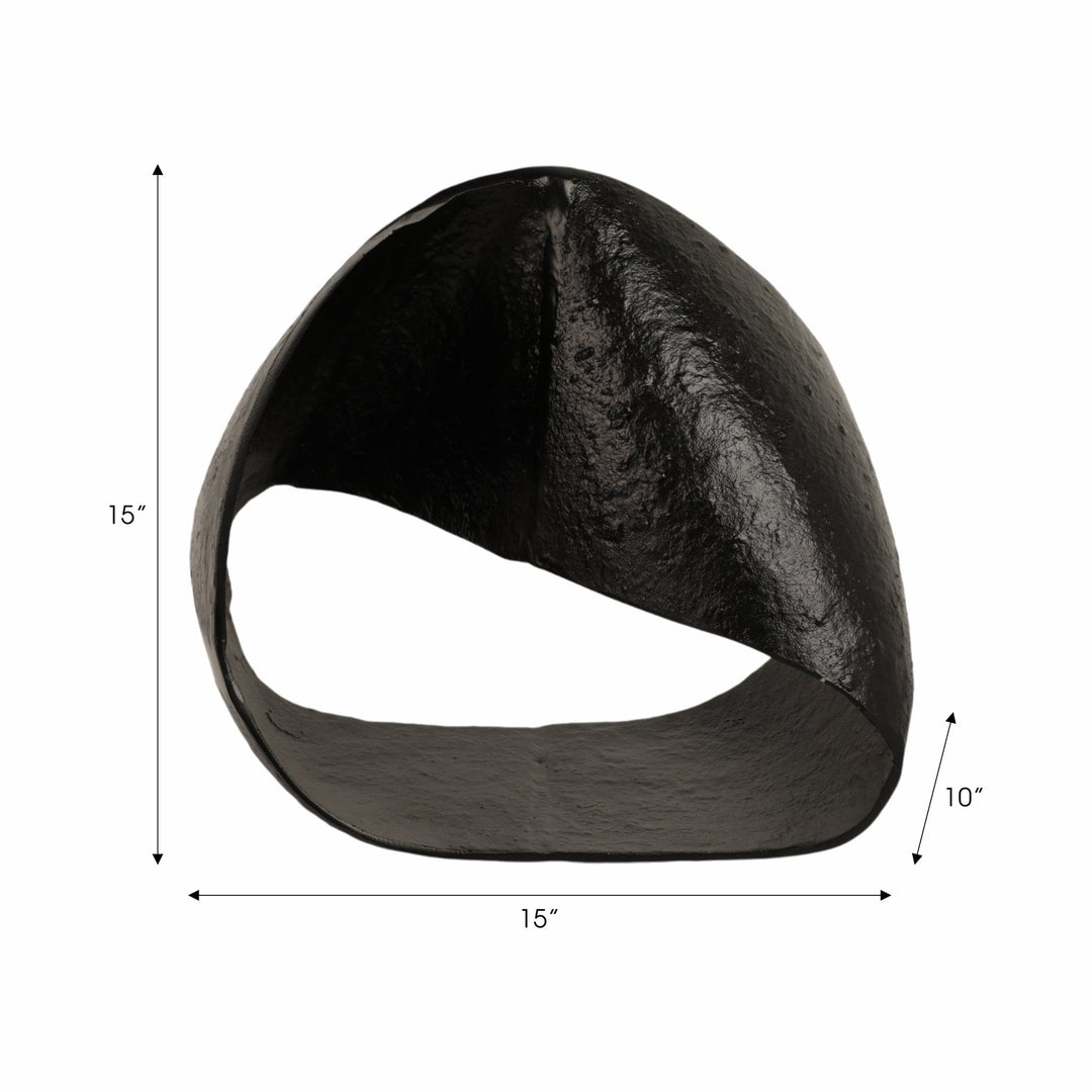 15" TWISTED METAL CIRCLE, BLACK