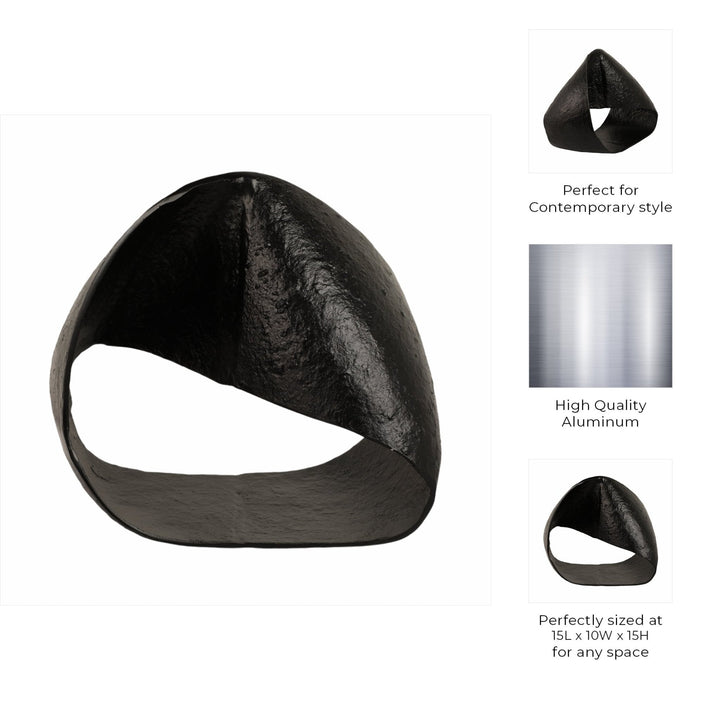 15" TWISTED METAL CIRCLE, BLACK