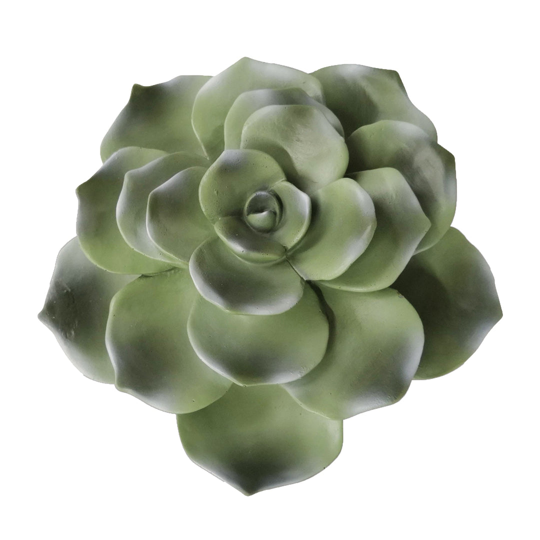 POLYRESIN 8" SUCCULENT WALL DECOR, GREEN WB