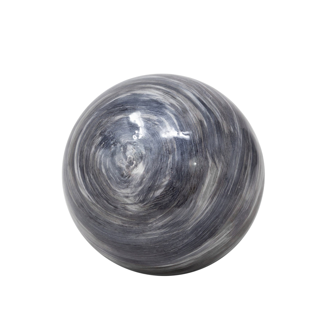 S/3 4/5/6" METAL ORBS, BLUE GRAY