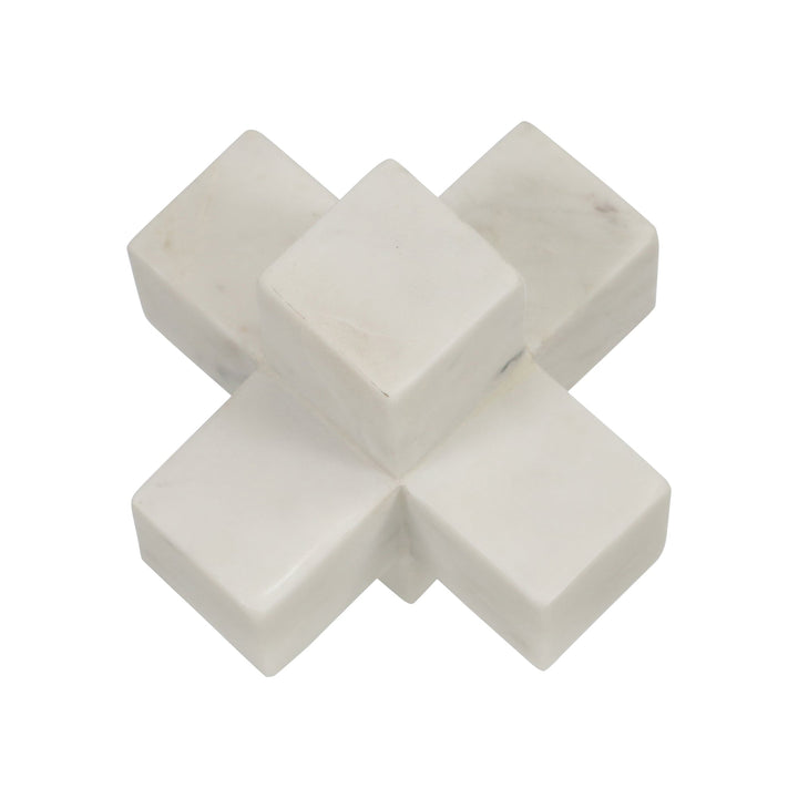 MARBLE 7" JACK DECO, WHITE