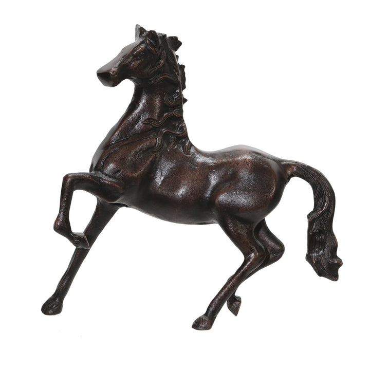 ALUMINUM 16"H HORSE SCULPTURE, COPPER