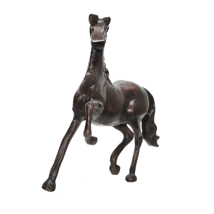 ALUMINUM 16"H HORSE SCULPTURE, COPPER