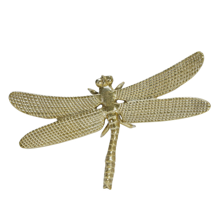 METAL 14" DRAGONFLY DECO, GOLD