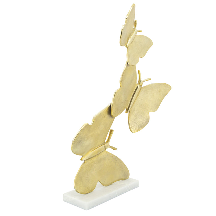 METAL 24"H BUTTERFLY TRIO, GOLD