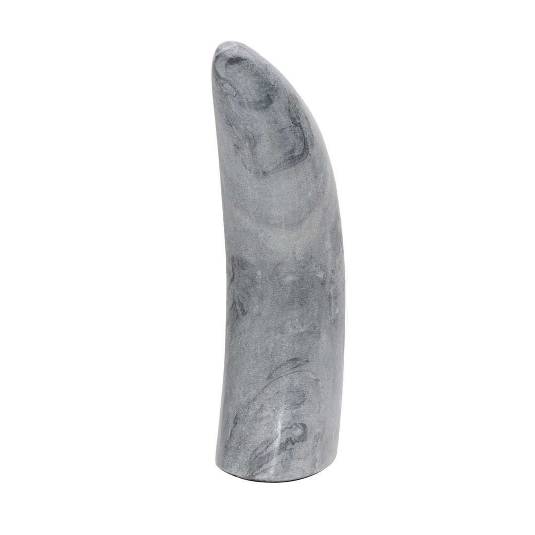 MARBLE 8"H ANTLER DECO, GRAY
