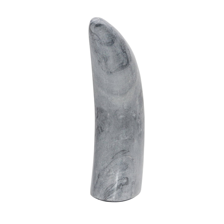 MARBLE 8"H ANTLER DECO, GRAY