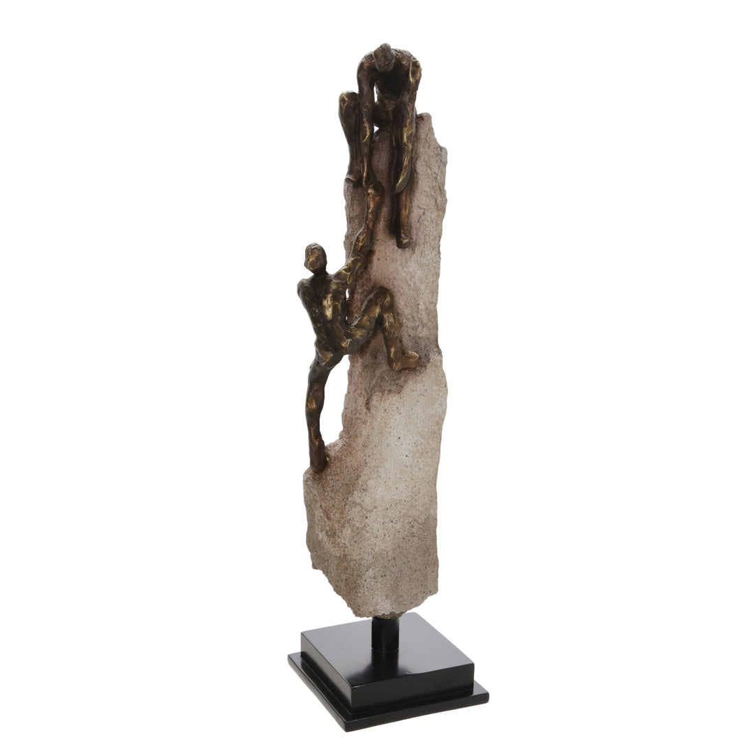 23" ROCK CLIMBER DECOR, BRONZE