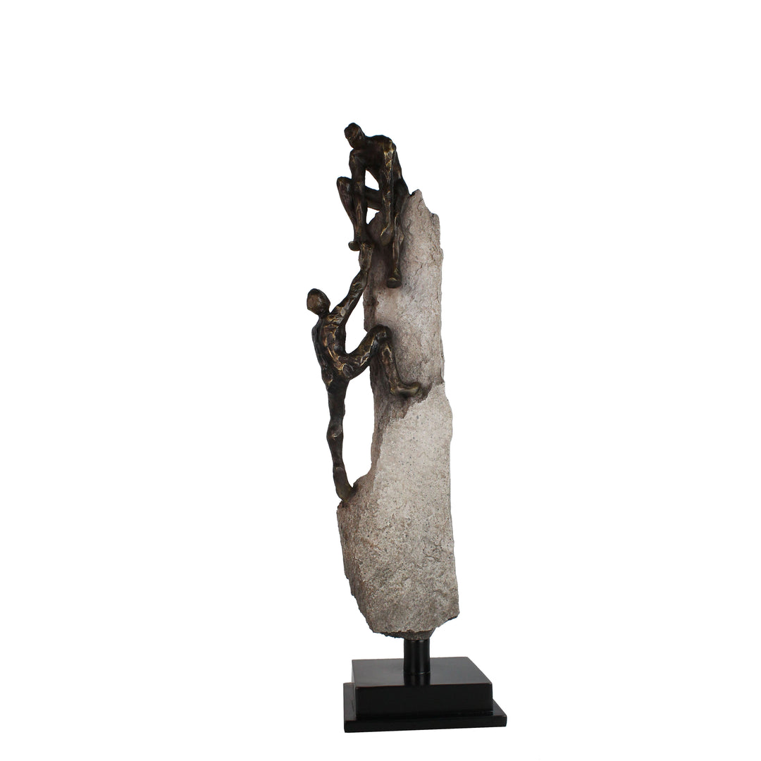 23" ROCK CLIMBER DECOR, BRONZE