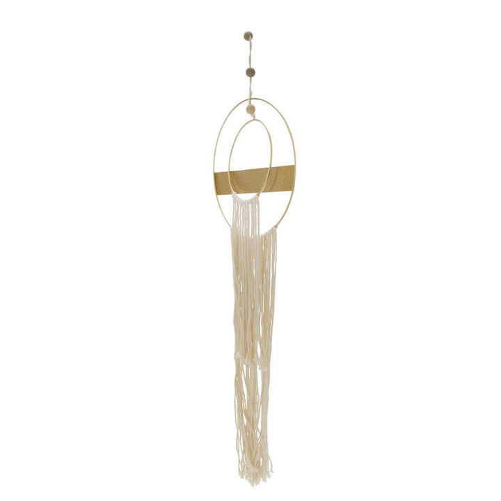 METAL 41"H DREAM CATCHER W/ TASSELS, NATURAL