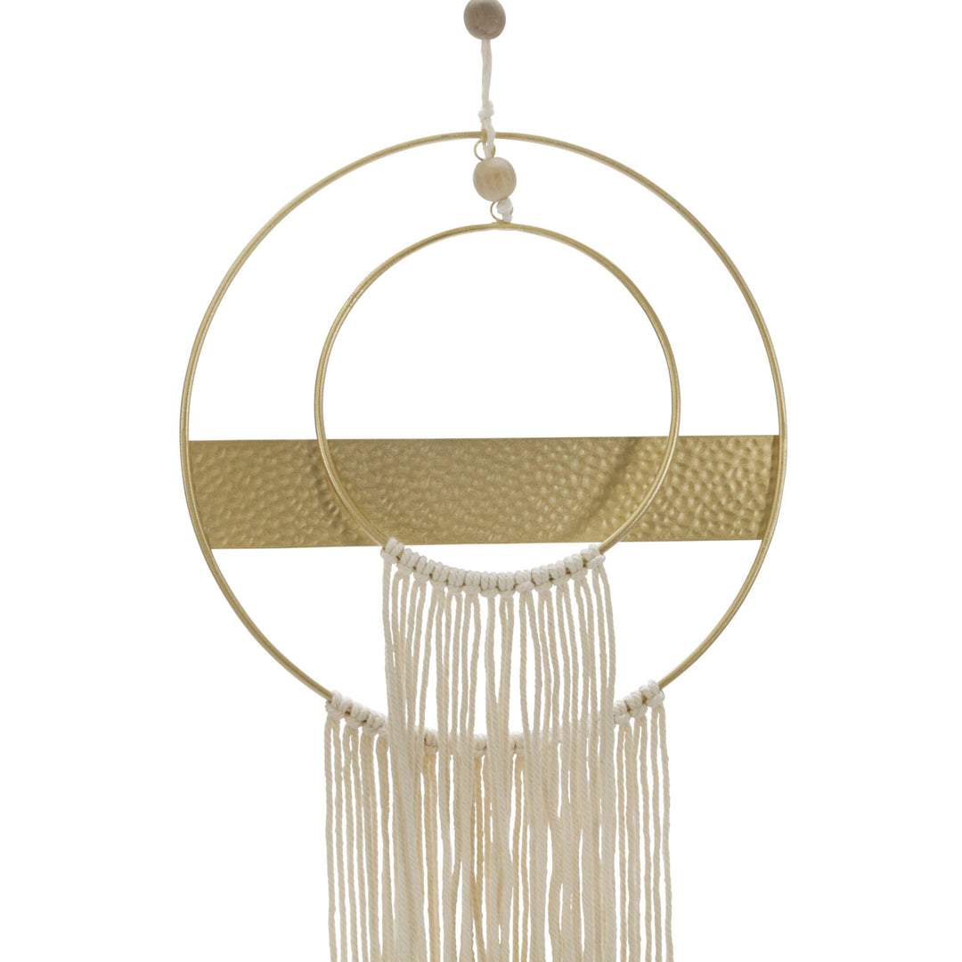 METAL 41"H DREAM CATCHER W/ TASSELS, NATURAL