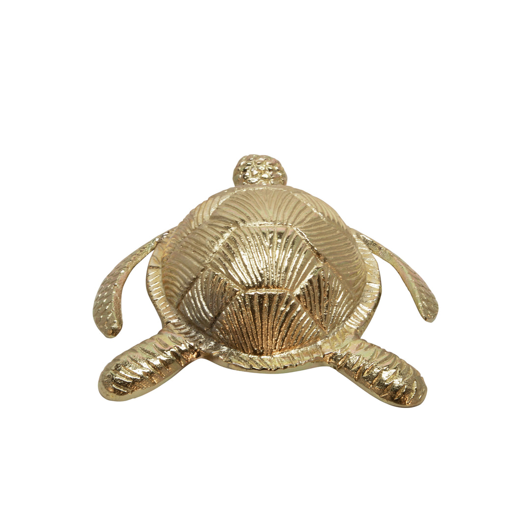 METAL 11.5" TURTLE, GOLD