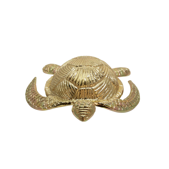 METAL 11.5" TURTLE, GOLD