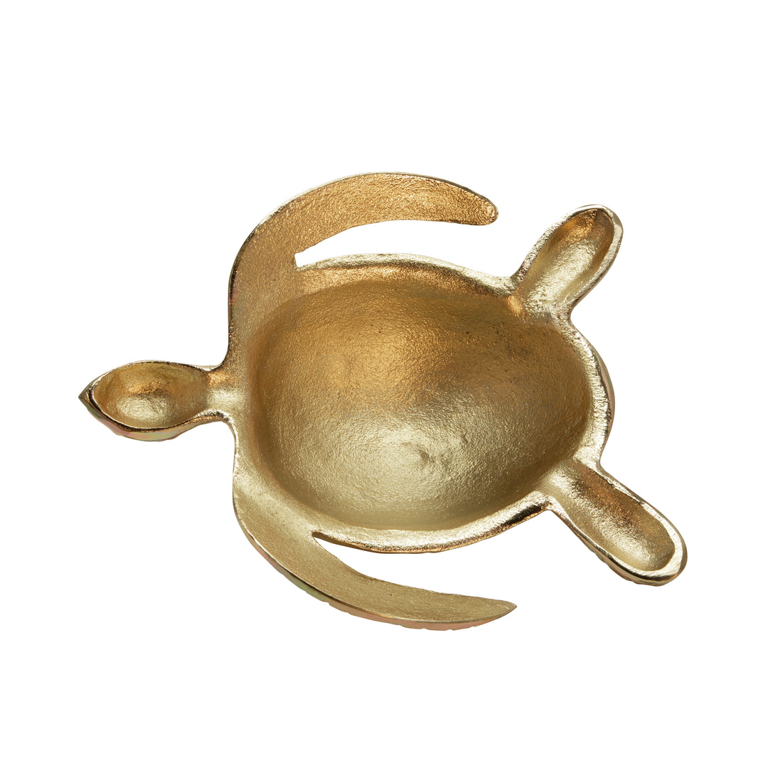 METAL 11.5" TURTLE, GOLD