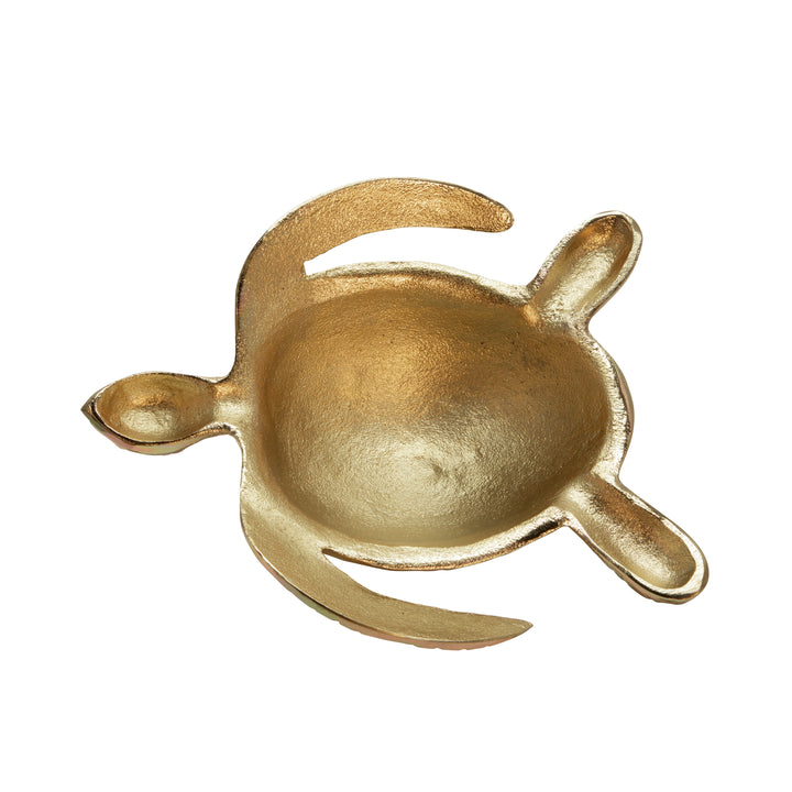 METAL 11.5" TURTLE, GOLD