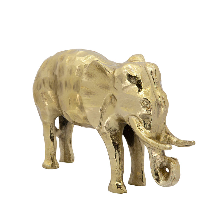 METAL 11" ELEPHANT, GOLD