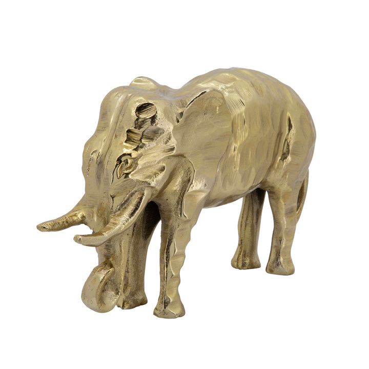 METAL 11" ELEPHANT, GOLD