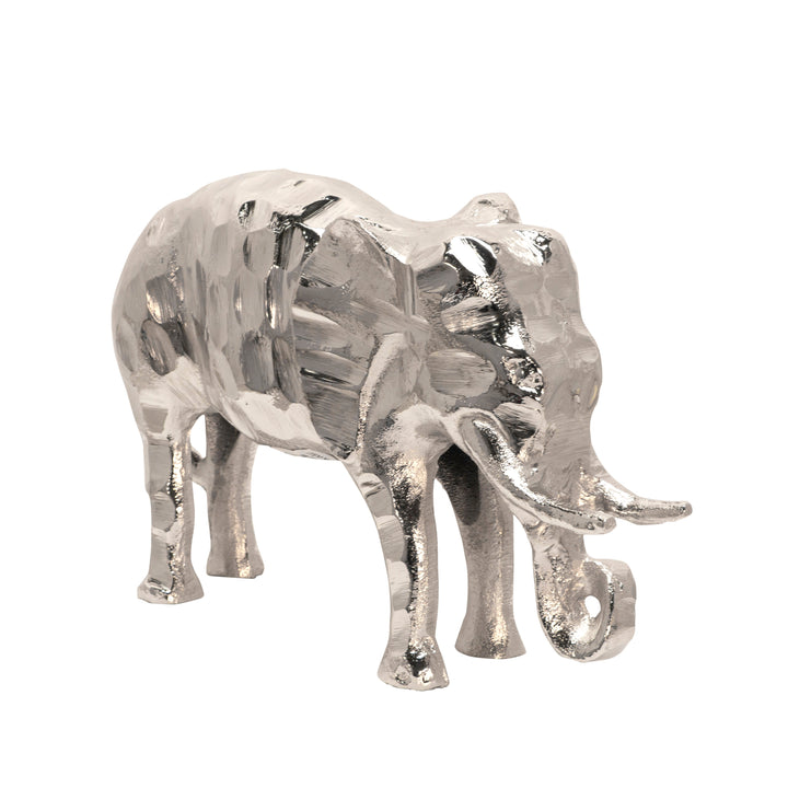 METAL 11" ELEPHANT, SILVER