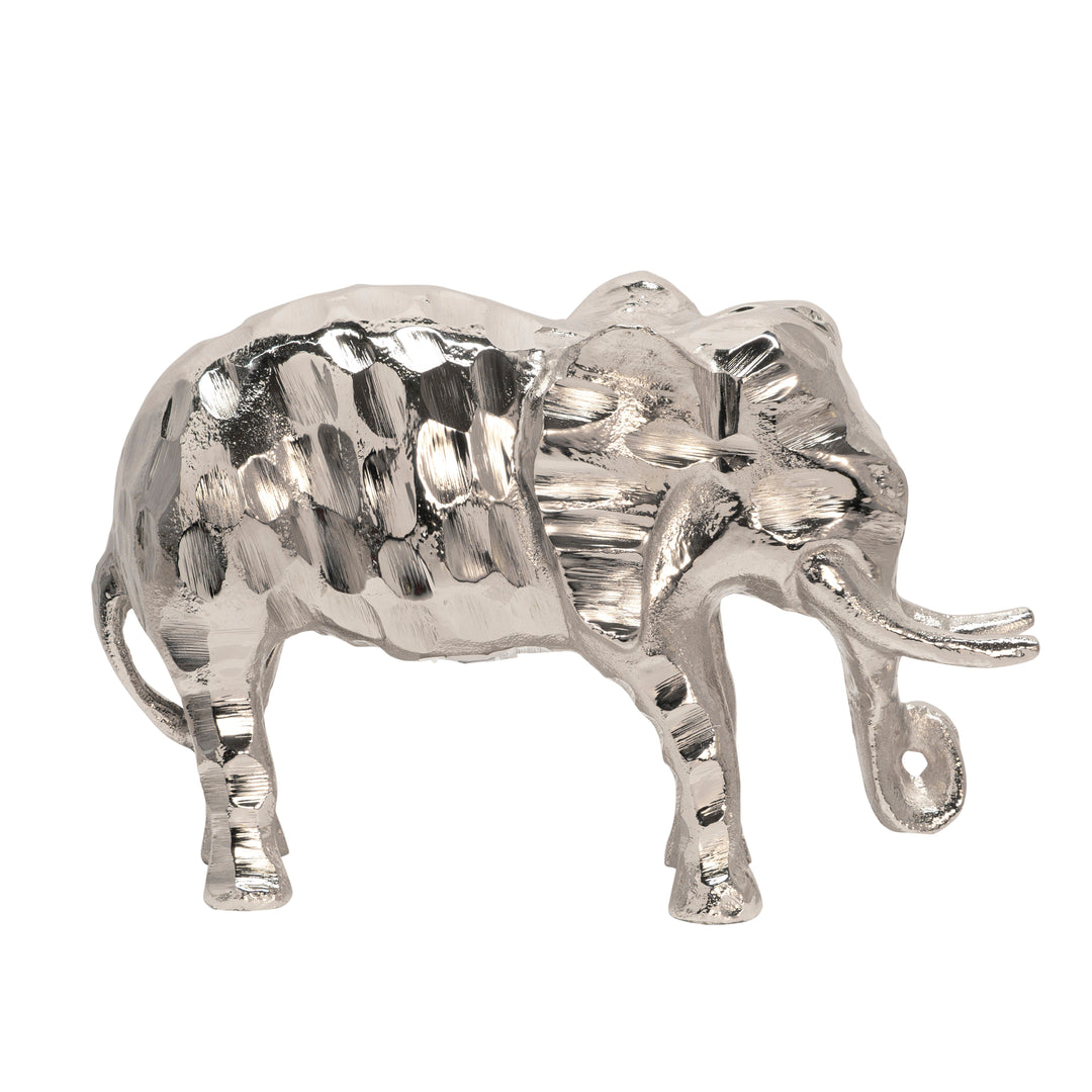 METAL 11" ELEPHANT, SILVER