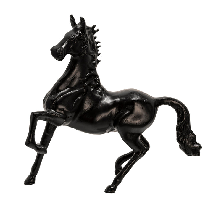 16" HORSE SCULPTURE, BLACK