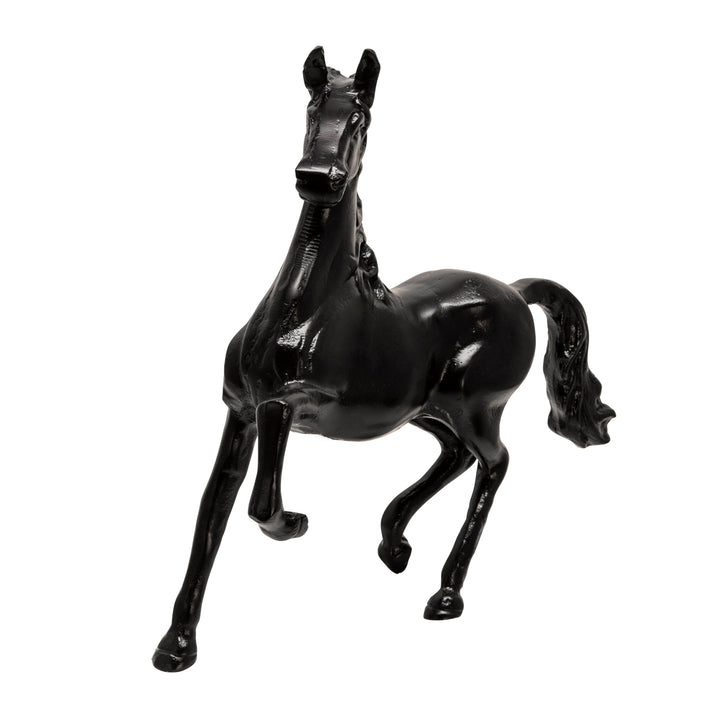 16" HORSE SCULPTURE, BLACK