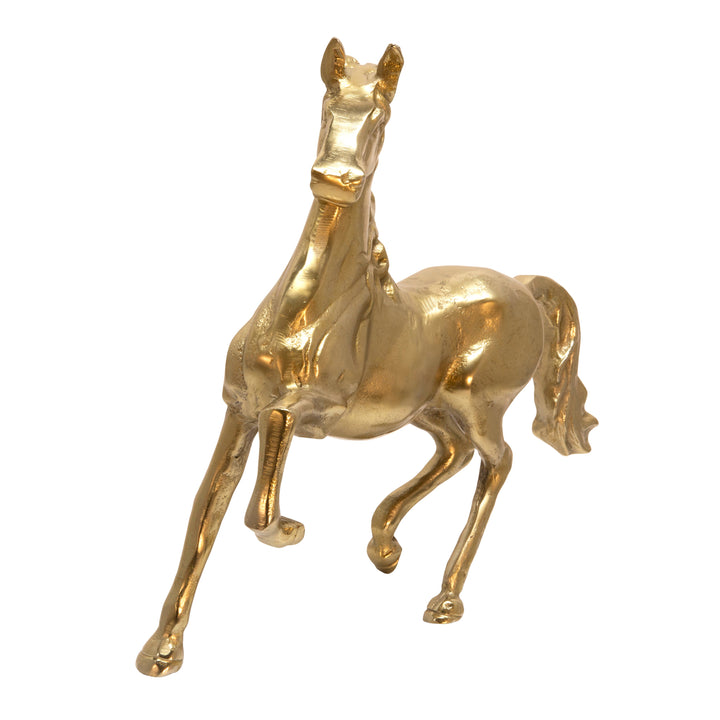 16" HORSE SCULPTURE, GOLD