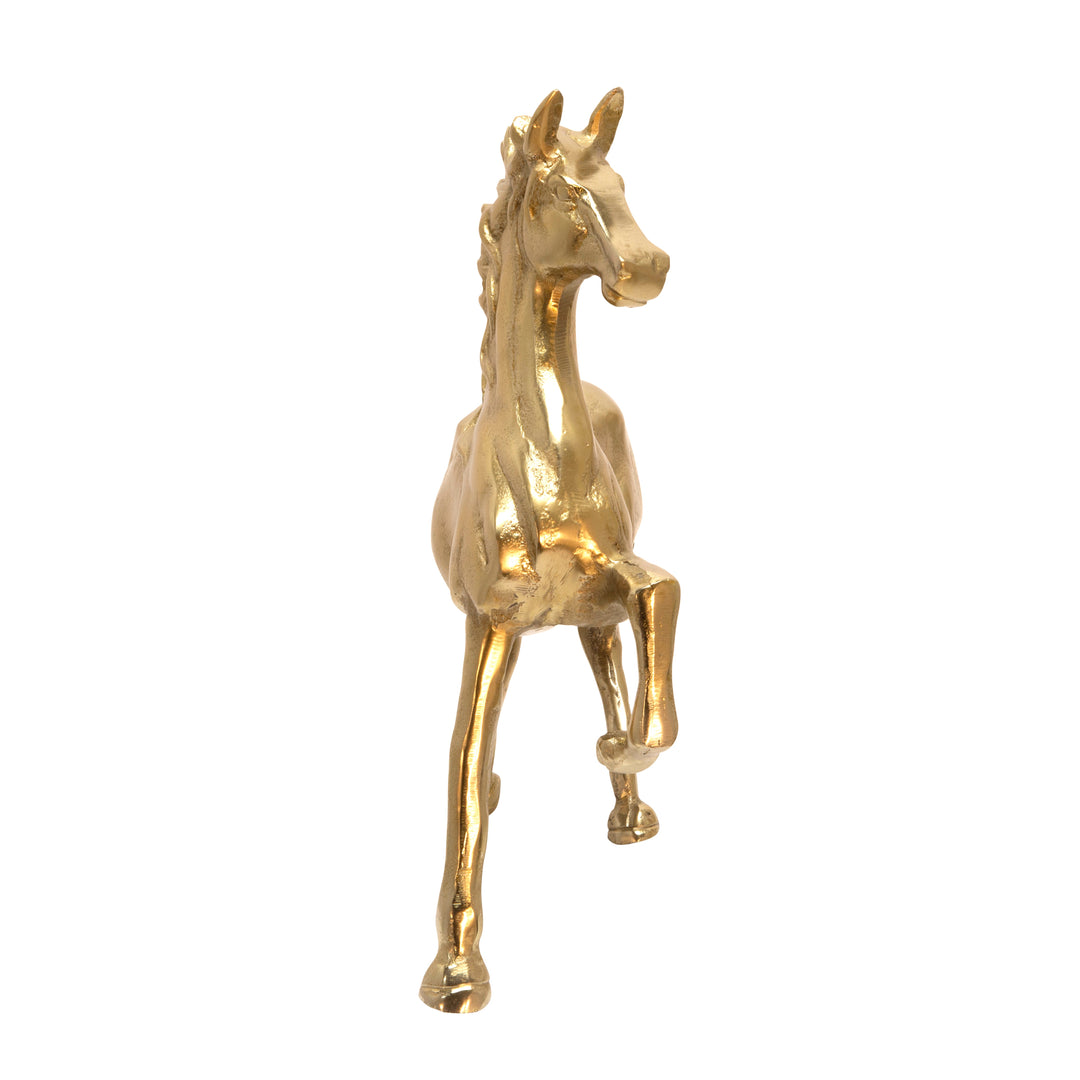 16" HORSE SCULPTURE, GOLD