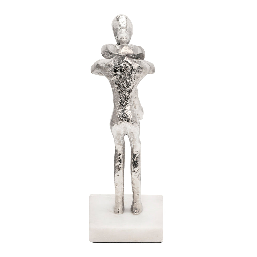 13" MOTHER AND CHILD, SILVER