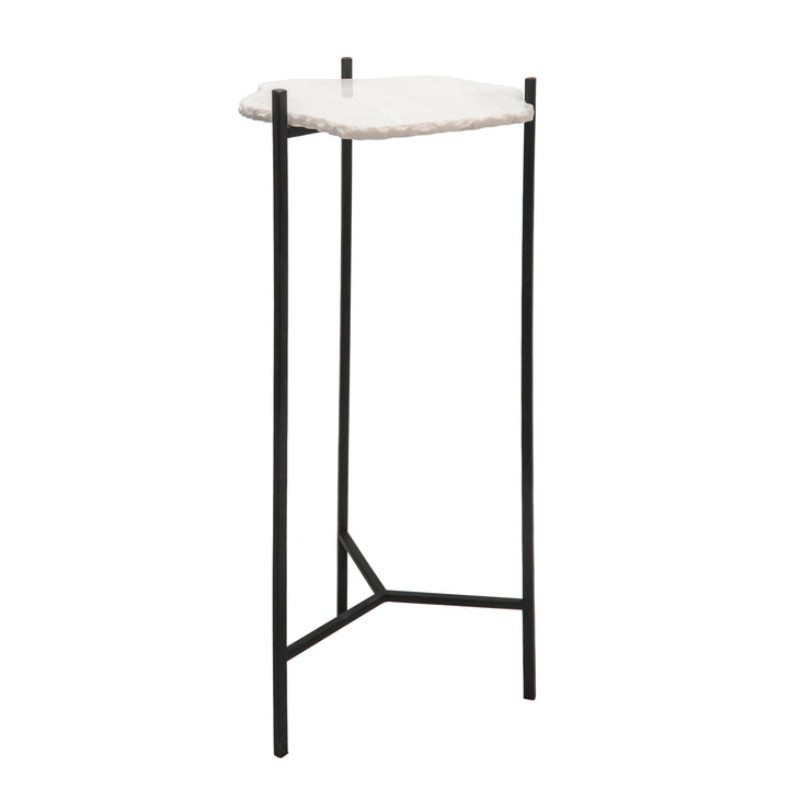 34"H PEDESTAL TABLE, BLACK