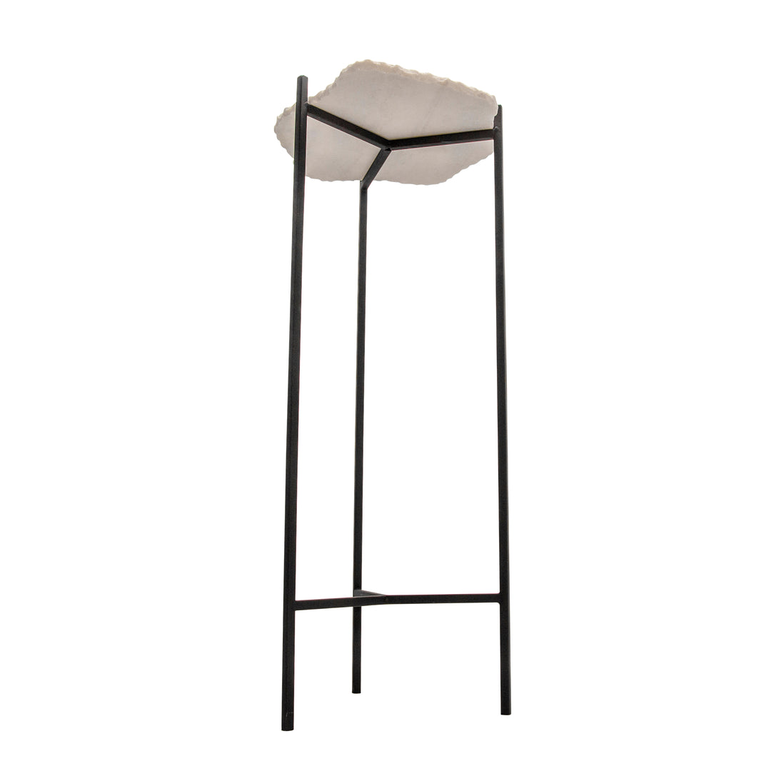 34"H PEDESTAL TABLE, BLACK