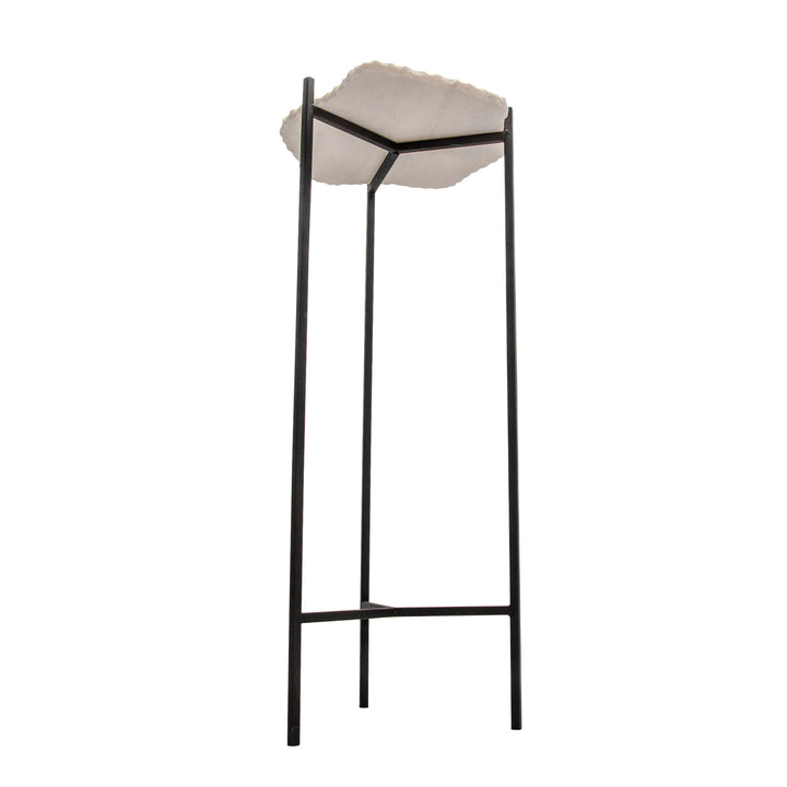 34"H PEDESTAL TABLE, BLACK