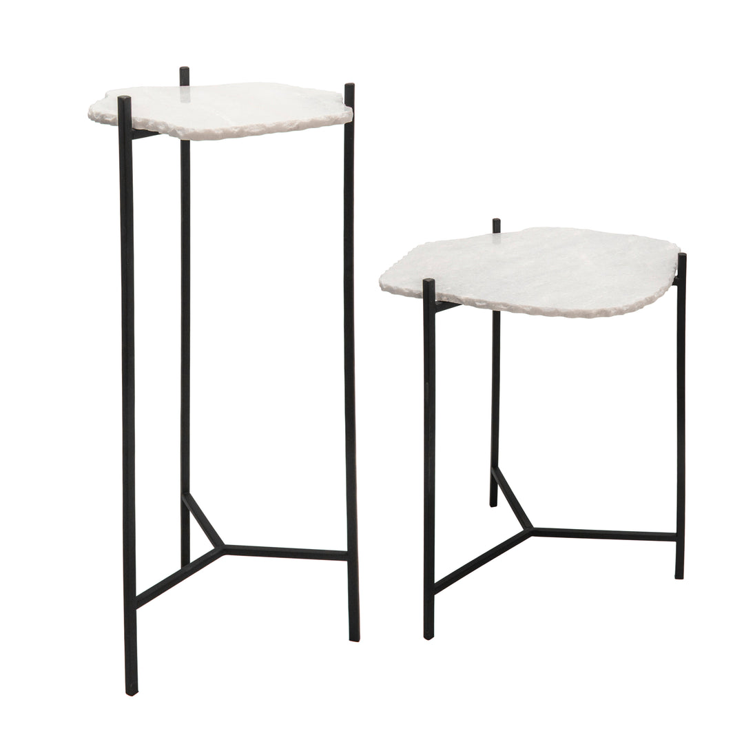 34"H PEDESTAL TABLE, BLACK