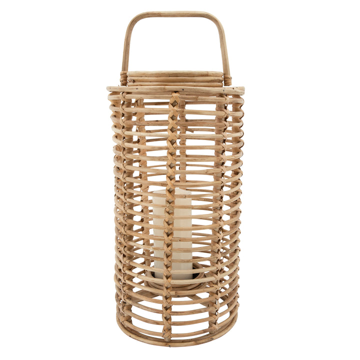 19"H WICKER LANTERN, NATURAL