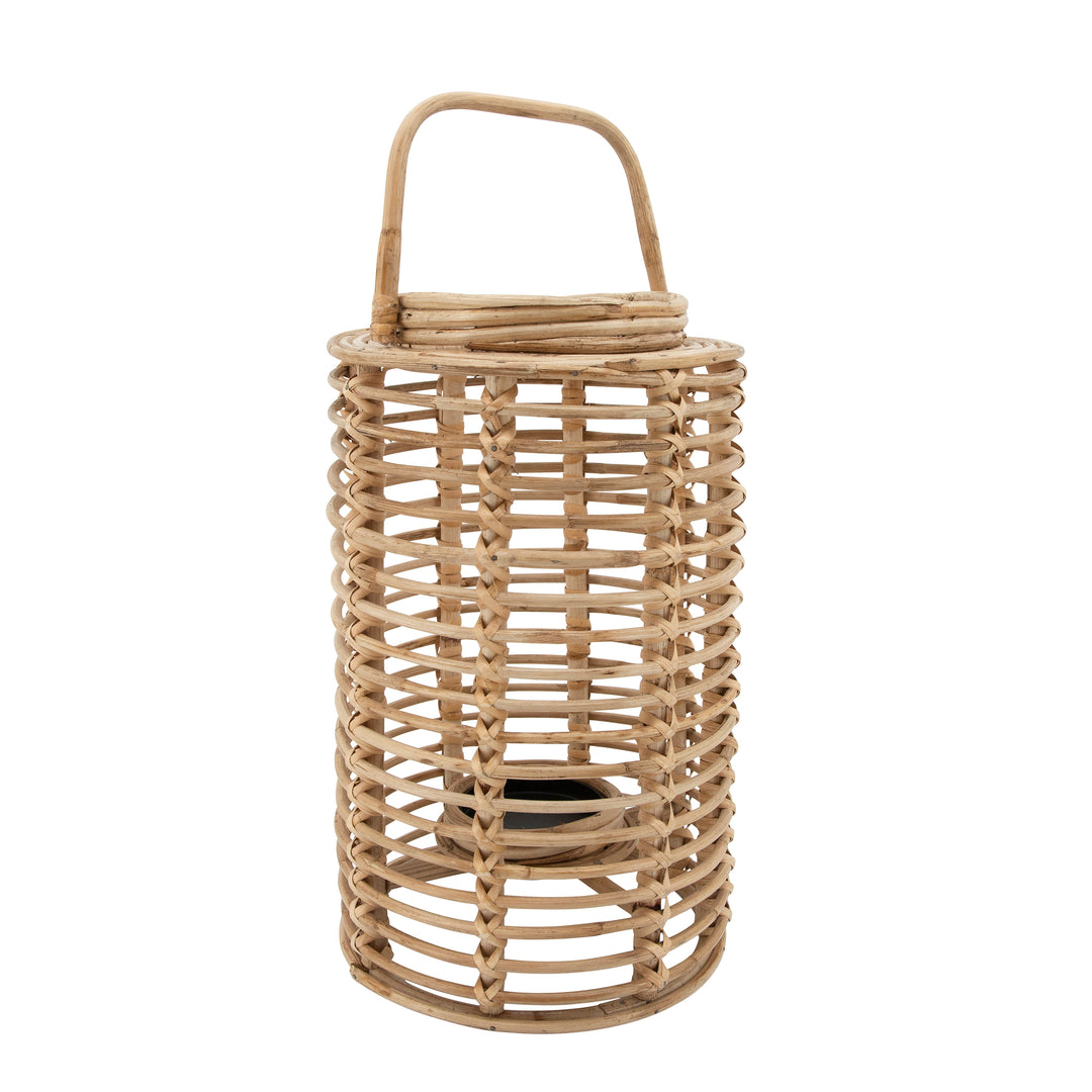 16"H" WICKER LANTERN, NATURAL