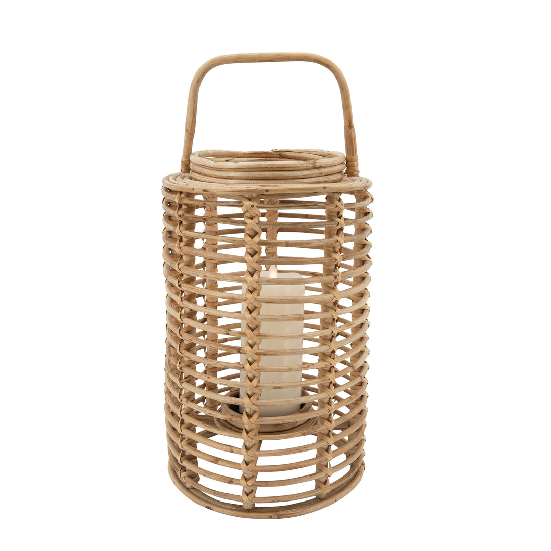 16"H" WICKER LANTERN, NATURAL