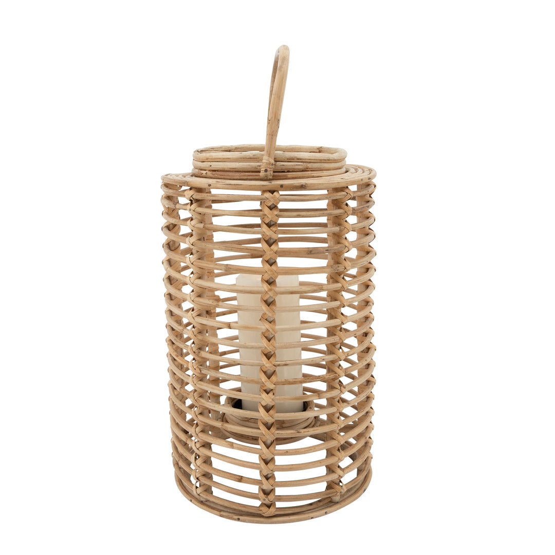 16"H" WICKER LANTERN, NATURAL