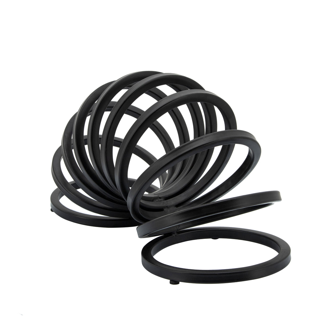 16" METAL SLINKY DECO, BLACK