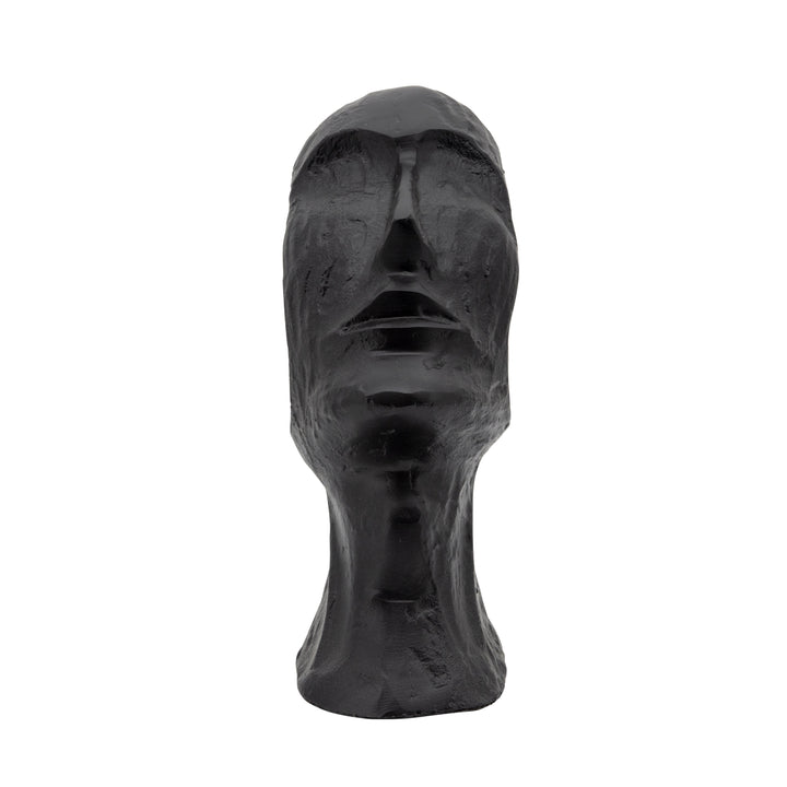 11" METAL FACE DECO, BLACK