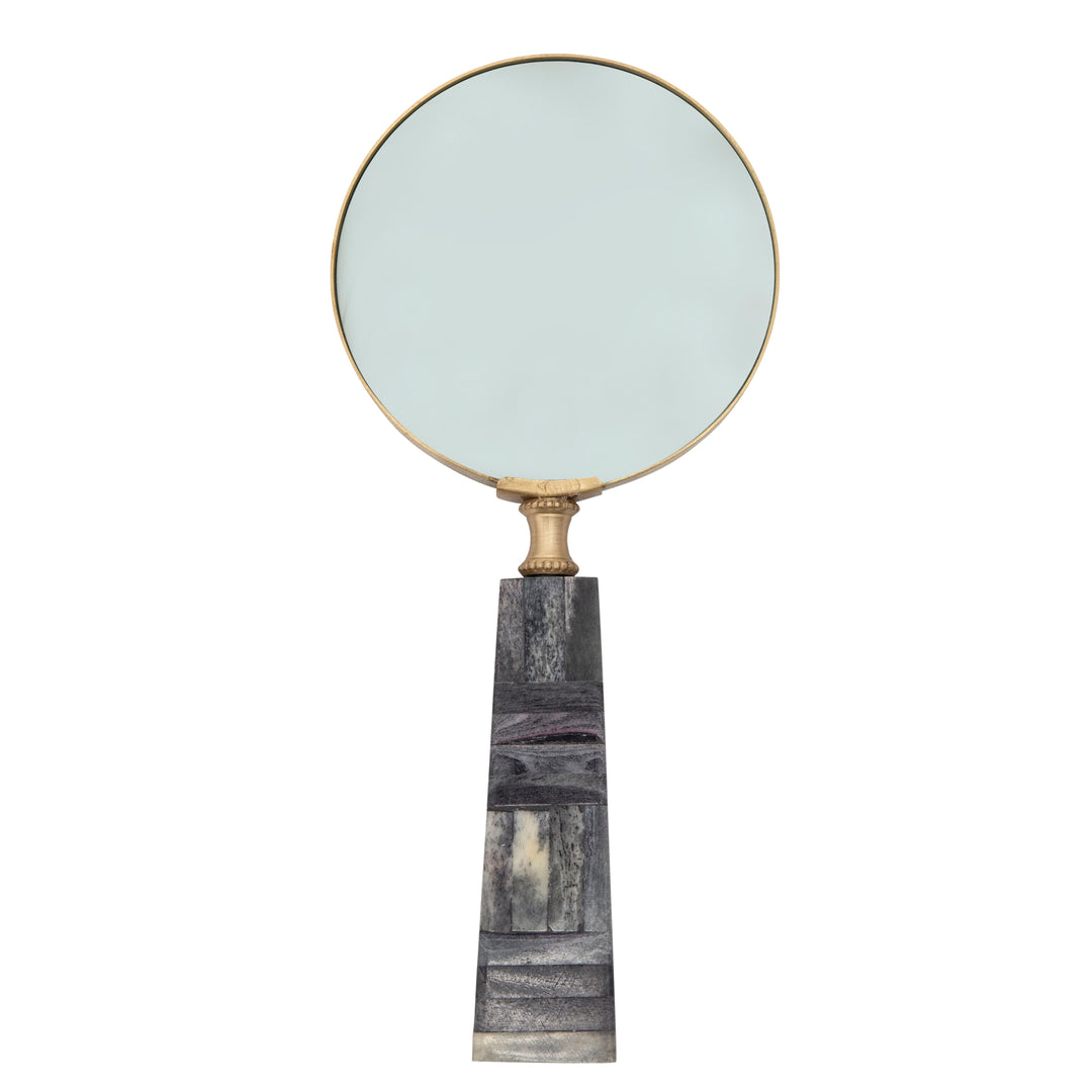 4" MAGNIFYING GLASS, GRAY