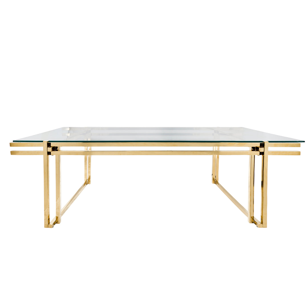 METAL 55" COFFEE TABLE, GOLD