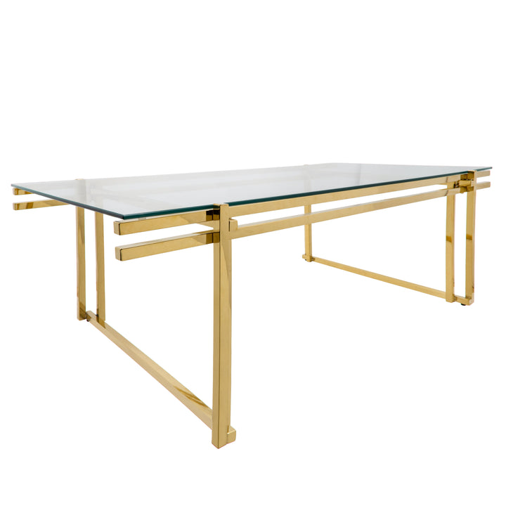 METAL 55" COFFEE TABLE, GOLD